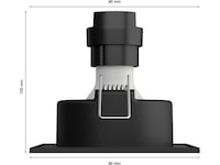 Philips Hue Innfelt Centura-spotlight S (aluminium) Taklampe
