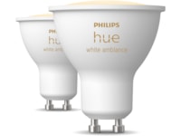 Philips Hue White Ambiance 4.2W GU10 2PK Lyspærer & LED-pærer