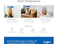TP-Link Tapo C220 innendørs overvåkningskamera Overvåkningskameraer