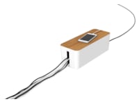 Andersson Stor kabelboks (hvit/tre) Kabelskjulere & tilbehør