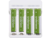Andersson USB-C Batterilader AA/AAA (hvit) Batteriladere