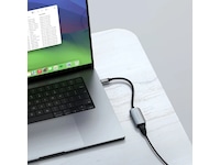 Satechi USB-C til Ethernet Adapter 18cm (grå) Kabeladaptere & overganger