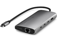 Satechi Multiport 8K Docking (space gray) Dockingstasjon & USB-HUB