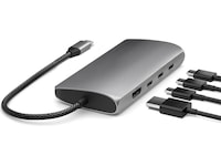 Satechi Multiport 8K Docking (space gray) Dockingstasjon & USB-HUB