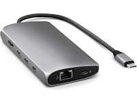 Satechi Multiport 8K Docking (space gray) Dockingstasjon & USB-HUB