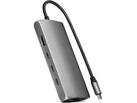 Satechi Multiport 8K Docking (space gray) Dockingstasjon & USB-HUB