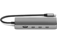 Satechi Multiport 8K Docking (space gray) Dockingstasjon & USB-HUB
