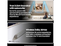 Samsung HW-S811D soundbar med subwoofer (hvit) -B-Grade Demo DVD/Hi-Fi/stereo