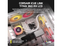 Corsair iCUE LINK TITAN 360 RX LCD AIO Kjøler (hvit) CPU - Vannkjøling