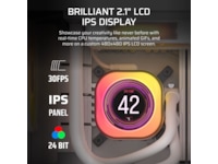Corsair iCUE LINK TITAN 360 RX LCD AIO Kjøler (hvit) CPU - Vannkjøling