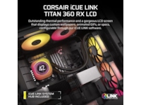 Corsair iCUE LINK TITAN 360 RX LCD AIO Kjøler (sort) CPU - Vannkjøling