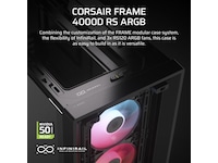 Corsair FRAME 4000D ARGB Mid-Tower (sort) Midi tower