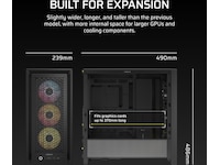 Corsair FRAME 4000D ARGB Mid-Tower (sort) Midi tower