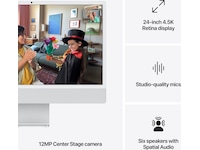 iMac 24 4.5K (2024) 256GB (sølv) Stasjonær PC