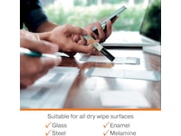 Nobo whiteboardpenner, 4-pack (sort) Whiteboardtavler