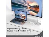 4smarts USB-C til HDMI adapter 15cm (hvit) Kabeladaptere & overganger