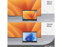 4smarts USB-C til HDMI adapter 15cm (hvit) Kabeladaptere & overganger