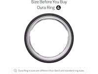 Oura Ring 4 Smart Ring str. 15 (stealth) Smart ring