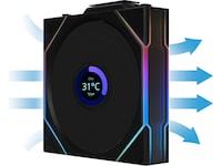 Lian Li UNI FAN TL Wireless LCD (sort) Vifter