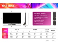 Philips 65" "The One" 4K UHD Smart TV Ambilight 65PUS8949 -B-Grade Demo TV/projektor