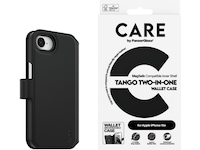 PanzerGlass CARE iPhone 16e Tango 2-i-1 Lommebokdeksel (sort) Mobildeksel