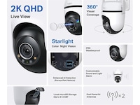 TP-Link Tapo C520WS WiFi utendørs overvåkningskamera Overvåkningskameraer