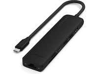 Satechi 7-i-1 Slim Multiport docking (sort) Dockingstasjon & USB-HUB