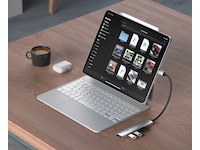 Satechi 6-i-1 Slim Multiport docking (sølv) Dockingstasjon & USB-HUB