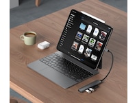 Satechi 6-i-1 Slim Multiport docking (stellargrå) Dockingstasjon & USB-HUB