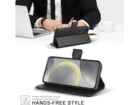 iiglo Galaxy S24 2-i-1 Lommebokdeksel (sort) Mobildeksel