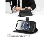 iiglo iPhone 17e / 16e 2-i-1 Lommebokdeksel (sort) Mobildeksel