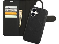 iiglo iPhone 16 2-i-1 Lommebokdeksel (sort) Mobildeksel