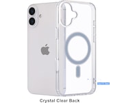 iiglo iPhone 16 Plus Magnetic Clear Case (gjennomsiktig) Mobildeksel