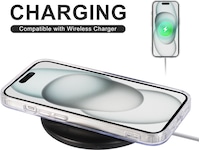 iiglo iPhone 15 Magnetic Silikondeksel (gjennomsiktig) Mobildeksel