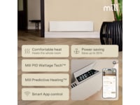 Mill Glass Smart WiFi Gen 4 panelovn 850W Panelovner