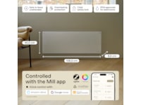 Mill Glass Smart WiFi Gen 4 panelovn 1300W (hvit) Panelovner