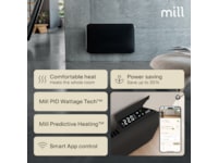 Mill Invisible Smart WiFi Gen 4 panelovn 700W (sort) Panelovner