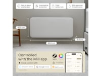 Mill Invisible Smart WiFi Gen 4 panelovn 1000W Panelovner
