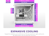 NZXT H9 Flow Mid Tower (hvit) Midi tower