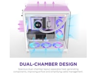 NZXT H9 Flow RGB+ Mid Tower (hvit) Midi tower