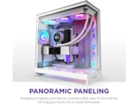 NZXT H9 Flow RGB+ Mid Tower (hvit) Midi tower