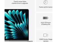 MacBook Air 15" M4 (2025) 256GB (sølv) PC - Bærbar / laptop