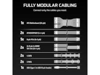 Corsair HXi Series HX1200i PSU (sort) Enheter