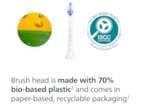 Philips Sonicare S2 Sensitive tannbørstehoder (4 pack, hvit) Tannbørstehoder