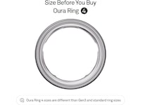 Oura Ring 4 Smart Ring str. 9 (børstet sølv) -B-Grade Demo tilbehør til mobiler & klokker