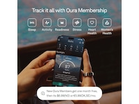 Oura Ring 4 Smart Ring str. 9 (børstet sølv) -B-Grade Demo tilbehør til mobiler & klokker