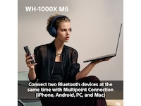 Sony WH-1000XM6 trådløse hodetelefoner, Over-Ear (sort) Hodetelefoner