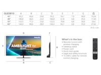 Philips 65" OLED810/12 OLED Smart Ambilight AI TV (2025) 60 - 69 tommer TV