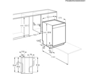 Electrolux 600 SatelliteClean oppvaskmaskin (stål) Underbygd oppvaskmaskin