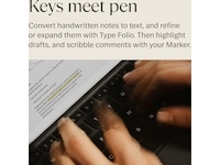 reMarkable Paper Pro Type Folio tastaturdeksel (basalt) Tilbehør til digitale notatblokker